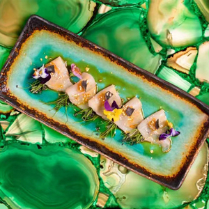 GOLDTOP الفاخرة الخلفية شبه الكريمة الخضراء اليشم العقيق حجر العقيق بلاط الأحجار الكريمة - Product Image 2