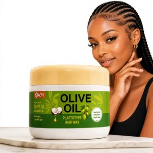 Cera para el Cabello Edge Control 200ml con Oliva y Coco, Fijación Fuerte, Sin Residuos Blancos, para Trenzas, Locs, Cornrows, Empaque Personalizado, Marca Privada - Product Image 1