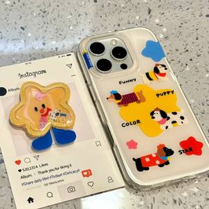 Meilleure vente support rotatif 3D pour <span class=keywords><strong>Honda</strong></span> 16 Pro Max pour Apple 15P Ihonda 16 Pro Max <span class=keywords><strong>coque</strong></span> de téléphone chien étoile jaune pour nouveau modèle 13 - Product Image 2