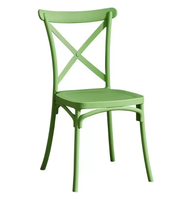 Chaise classique empilable à dossier croisé pour la maison, le jardin, la salle à manger, chaise d'appoint à dossier en X pour banquets, mariages, hôtels, restaurants