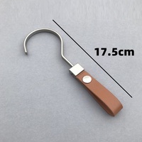 LM8401 Crochet à boucle en cuir pour magasin de vêtements Crochet à double usage pour présentoir, Crochet pour jeans pour hommes et femmes