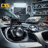 Projecteur Bi-LED CYS D30S pour phares de voiture, 5000 Lumens, 6000K, 50/63W, haute puissance, sans perte, 3,0 pouces, pour rénovation/amélioration