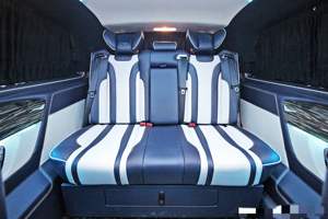 Canapé-lit de luxe pour voiture, utilisé pour la conversion de véhicule avec fonction coulissante et accoudoir central, sièges couchants pour bus - Product Image 5