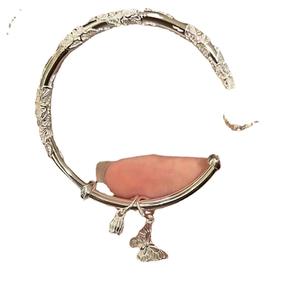 Flores como brocado sólido Push-pull pulsera mujer <span class=keywords><strong>estambre</strong></span> mariposa nicho temperamento alta gama ajustable pulsera todo-fósforo - Product Image 5