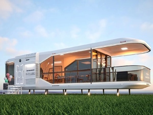 Promocional Varios Durable Usando Casa Contenedor Grande Nueva Casa de Cápsula Espacial Modular Prefabricada Portátil - Product Image 3