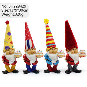 보헹 해피 버스데이 노르딕 곤크 컬렉션 주방 선물 파티 노움 장식 기발한 생일 산타 피규어 - Product Image 5