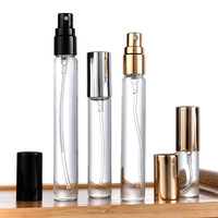 Bouteille Vaporisateur Échantillon de Parfum en Verre de Luxe Vide et Rechargeable, Ronde, Sur Mesure, Petites Capacités (2ml, 3ml, 5ml, 8ml, 10ml)