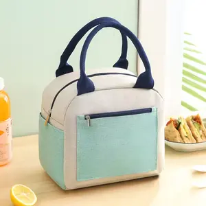 Buen precio personalizado mujeres Venta caliente aislado portátil Oxford aislado térmico refrigerador comida almuerzo bolsa para niños de la escuela