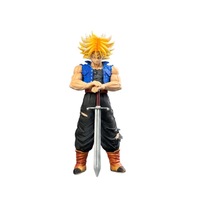 Figurine de guerrier anime en pose debout, modèle de collection, statue décorative de bureau, vente en gros