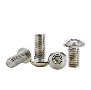 Fournisseur d'usine M8 taille 304 vis à six pans creux en acier inoxydable 12mm longueur tête ronde bouton vis à métaux finition unie - Product Image 5