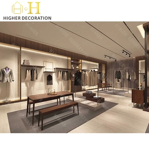 Retail Kledingwinkel Interieur Kleding Display Armaturen Metalen Kleding Winkel Schappen - Product Image 3