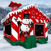 Château gonflable unisexe pour enfants et adultes, aire de jeux de Noël