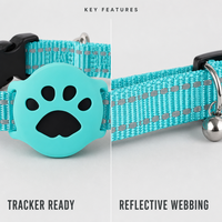 Collier pour chien personnalisé, dessin animé, réglable, en nylon souple, anti-perte, entraînement, anneau en acier inoxydable, OEM ODM