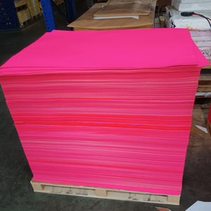 SY couleur personnalisée néon Fluorescent Orange <span class=keywords><strong>jaune</strong></span> vert rose pâte de bois vierge biodégradable 220gsm cadeau et <span class=keywords><strong>feuille</strong></span> d'artisanat <span class=keywords><strong>A4</strong></span> 787*1092mm - Product Image 1