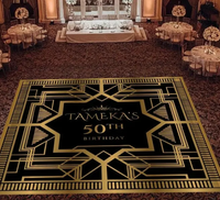 Autocollants de sol en vinyle personnalisés pour anniversaire avec nom, photo et texte – Idéaux pour la décoration des lieux de fête d'anniversaire