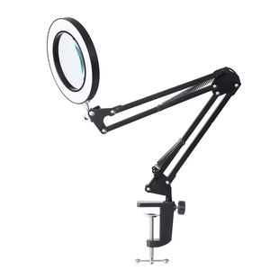 <span class=keywords><strong>Loupe</strong></span> de travail spéciale à LED moderne à intensité variable 8x avec support de table et éclairage LED - Product Image 1