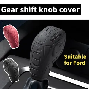 Funda de Silicona Suave para Palanca de Cambios de <span class=keywords><strong>Ford</strong></span> Focus, Funda Antideslizante para Fiesta Mondeo <span class=keywords><strong>EcoSport</strong></span>, Protección Interior del Automóvil - Product Image 1