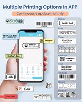 Mini imprimante Phomemo étiqueteuse Q30 machine d'imprimante portable thermique sans fil sans encre plusieurs bandes d'étiquettes