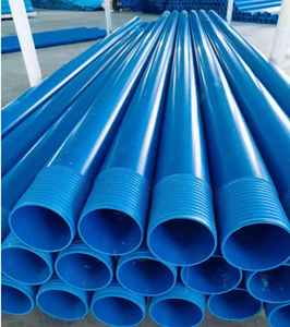 Tuyau de puits d'eau fileté en PVC-U sur mesure, tuyau de revêtement de forage en PVC bleu pour puits profond - Product Image 1