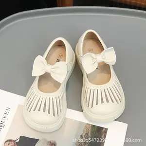 批发新款白色5-8岁女孩玛丽珍童鞋