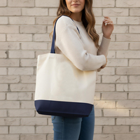 Sac fourre-tout en toile en gros, personnalisable avec logo, réutilisable, grande capacité, en coton, pour le shopping, les courses, les voyages, l'extérieur et le quotidien