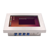 Intel J1900 Processeur 10 pouces IP67 étanche Ubuntu écran tactile PC boîtier en acier inoxydable panneau industriel antichoc PC