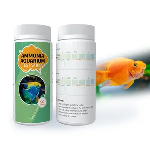 Freshwater and Saltwater Ammonia (NH3/NH4+) Nitrogen Test Kit for Aquariums fish tank pond water test strips