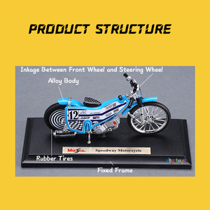 Modellino di Moto Speedway <span class=keywords><strong>Maisto</strong></span> 1/18, Modello in Lega Simulato di Alta Qualità - Product Image 2