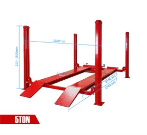 Ensemble complet d'équipements de réparation automobile : Pont élévateur quatre colonnes, Machine d'alignement des roues avant, Équilibreuse de roues, Démonte-pneus à vendre - Product Image 4
