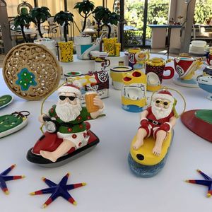 Adorno de Resina con Diseño de Santa Claus de la Serie Océano, Modelo de Adorno de Resina con Patrón para Decoración del Hogar - Product Image 4