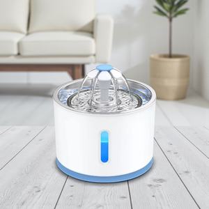 Bebedero Automático Moderno y Ecológico de Acero Inoxidable de 2.4L para Perros, con Sistema de Triple Filtración para Mascotas Pequeñas de Todas las Edades - Product Image 1