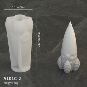 Diy astronauta sentado en la Luna molde de silicona para la decoración del hogar manualidades nueva condición para pastel molde de Chocolate forma del cuerpo - Product Image 5