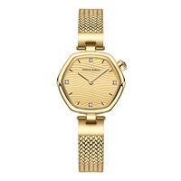Montre pour femme HANNAH MARTIN 1681 en acier inoxydable de luxe avec mouvement Seiko, design simple et élégant, étanche, option de logo personnalisé