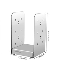 Base de connecteur réglable en acier inoxydable |   Support de fixation pour gazebo |   Base de pergola contemporaine pour cour