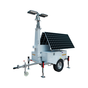 Di động năng lượng mặt trời ánh sáng tháp 4000 Wát năng lượng mặt trời Powered chiếu sáng tháp nội bộ Cáp định tuyến - Product Image 1