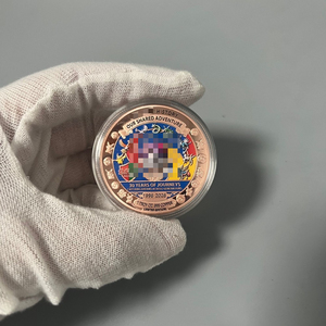 Medaglione da collezione in rame puro .999 da 1 Troy Oz, commemorativo della 30a anniversario della battaglia dei personaggi dei cartoni animati, souvenir rotondo inciso in 3D - Product Image 2
