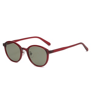 Lunettes de soleil rondes SPOEN, monture rouge intégrale, UV400, lunettes de soleil rétro pour femmes, pour l'extérieur - Product Image 3