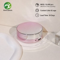 Nouvelle conception d'usine, boîte à coussin d'air portable dégradé violet 15g, étui compact en plastique pour poudre, fermeture magnétique, personnalisation
