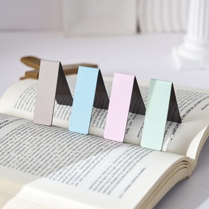 Marcadores de Libros Magnéticos de Papel con Clip, Color Sólido de la Serie Morandi, Suaves para Lectura - Product Image 3