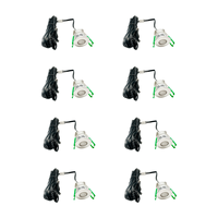 Kit de projecteurs LED RGB pour véranda, étanche, changeant de couleur avec télécommande, pour balcon, patio, pergola, décoration de jardin