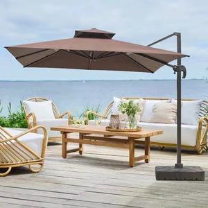 Y sombrilla cuadrada Roma paraguas al aire libre Offset venta directa de fábrica impermeable voladizo jardín <span class=keywords><strong>Patio</strong></span> sombrilla Hotel uso moderno - Product Image 6