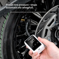 Pompe à vélo électrique portable avec écran intelligent, gonfleur de vélo haute pression, compresseur d'air universel pour vélo de route et VTT