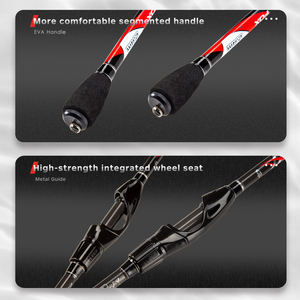Canne à pêche télescopique <span class=keywords><strong>en</strong></span> fibre de carbone de 2,4 m, portable, pour la pêche <span class=keywords><strong>en</strong></span> mer, avec embout souple pour l'eau salée et l'eau douce - Product Image 3