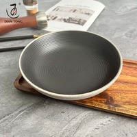 Vaisselle noire grise vaisselle décorative soupe à salade nouilles lamiennes japonaises bol en céramique pour cadeau ensemble de bols de service en céramique