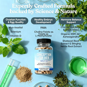 Keluaran baru Privite Label ovulasi dan bantuan kesuburan kapsul Vegetarian konsepsi suplemen kesehatan untuk dia - Product Image 4