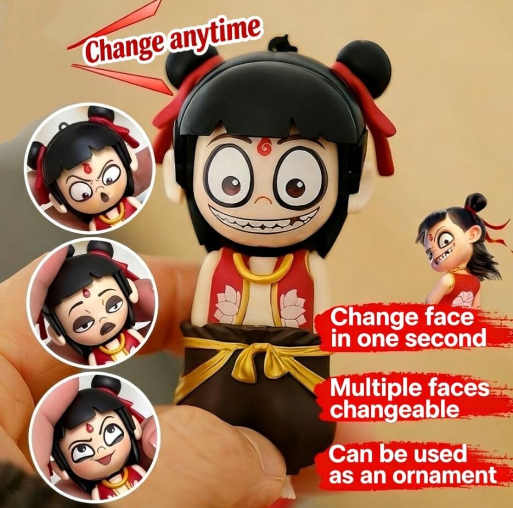 Changement d'expression de la tête de Little Nezha [en sac]