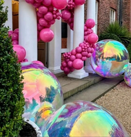 Ballon à bulles réutilisable de boule de miroir gonflable extérieure et intérieure personnalisée commerciale pour la décoration de mariage de fête d'événements