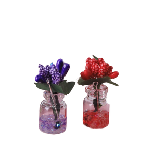 Pasta luminosa explosiva caoh Xuan Yi Grass Vase, colgante <span class=keywords><strong>de</strong></span> llavero DIY, material artesanal, decoración para la consola central del coche - Product Image 2