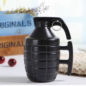 Vente en gros de tasses à café créatives personnalisées en forme de <span class=keywords><strong>grenade</strong></span>, tasse en céramique en forme de <span class=keywords><strong>grenade</strong></span> avec couvercle, logo personnalisé - Product Image 5