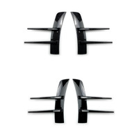 Autocollant de Spoiler Avant Noir Brillant et Motif Carbone en ABS, Compatible avec Mercedes-Benz Classe A W177 A180 A200 220 2018-22